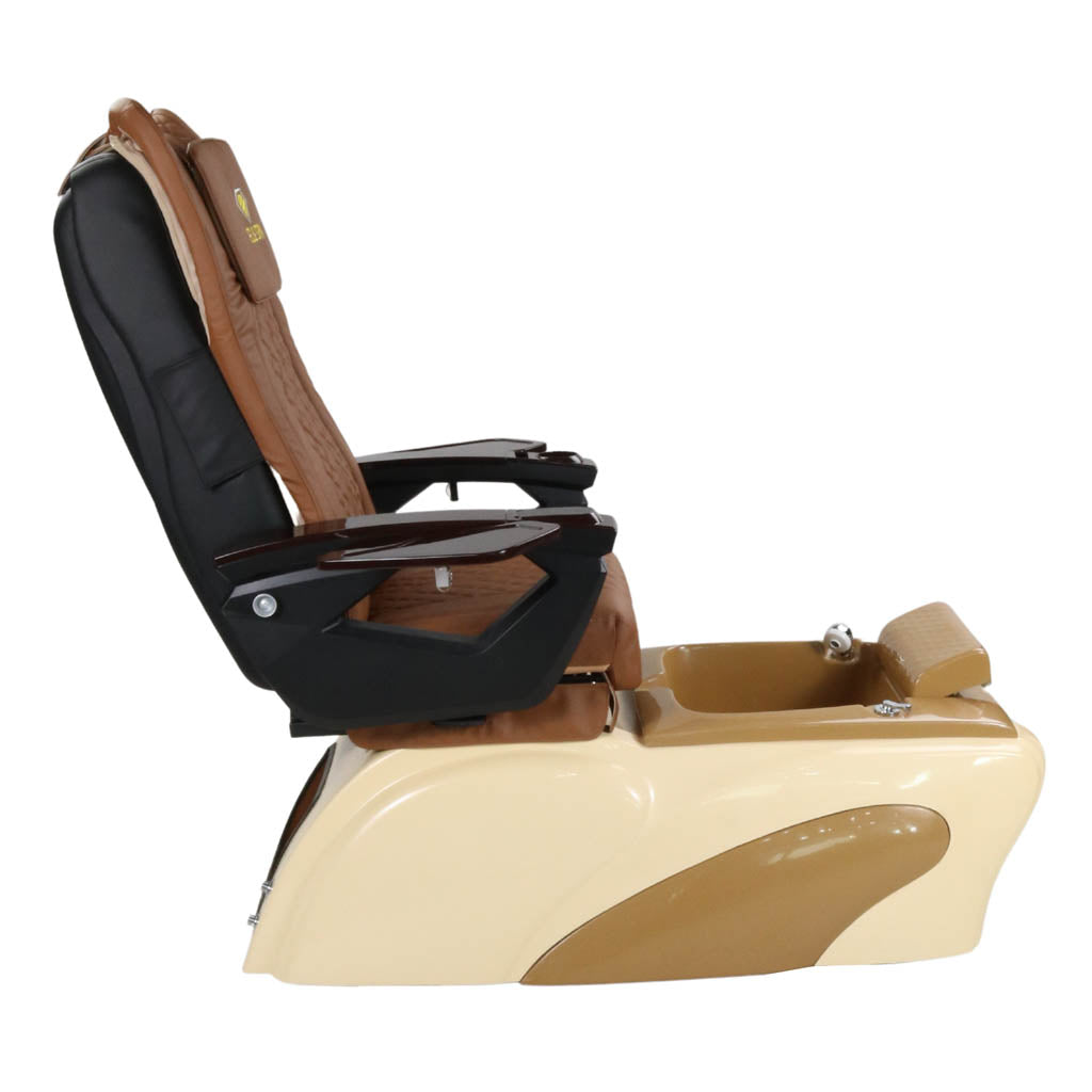 Pedicure Spa Chair - Expresso (Wood | Cappuccino | Cream)