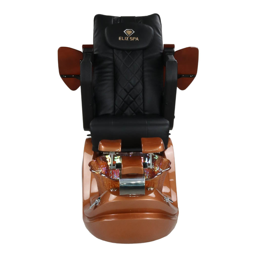 Pedicure Spa Chair - Phoenix (Wood | Black | Gold)