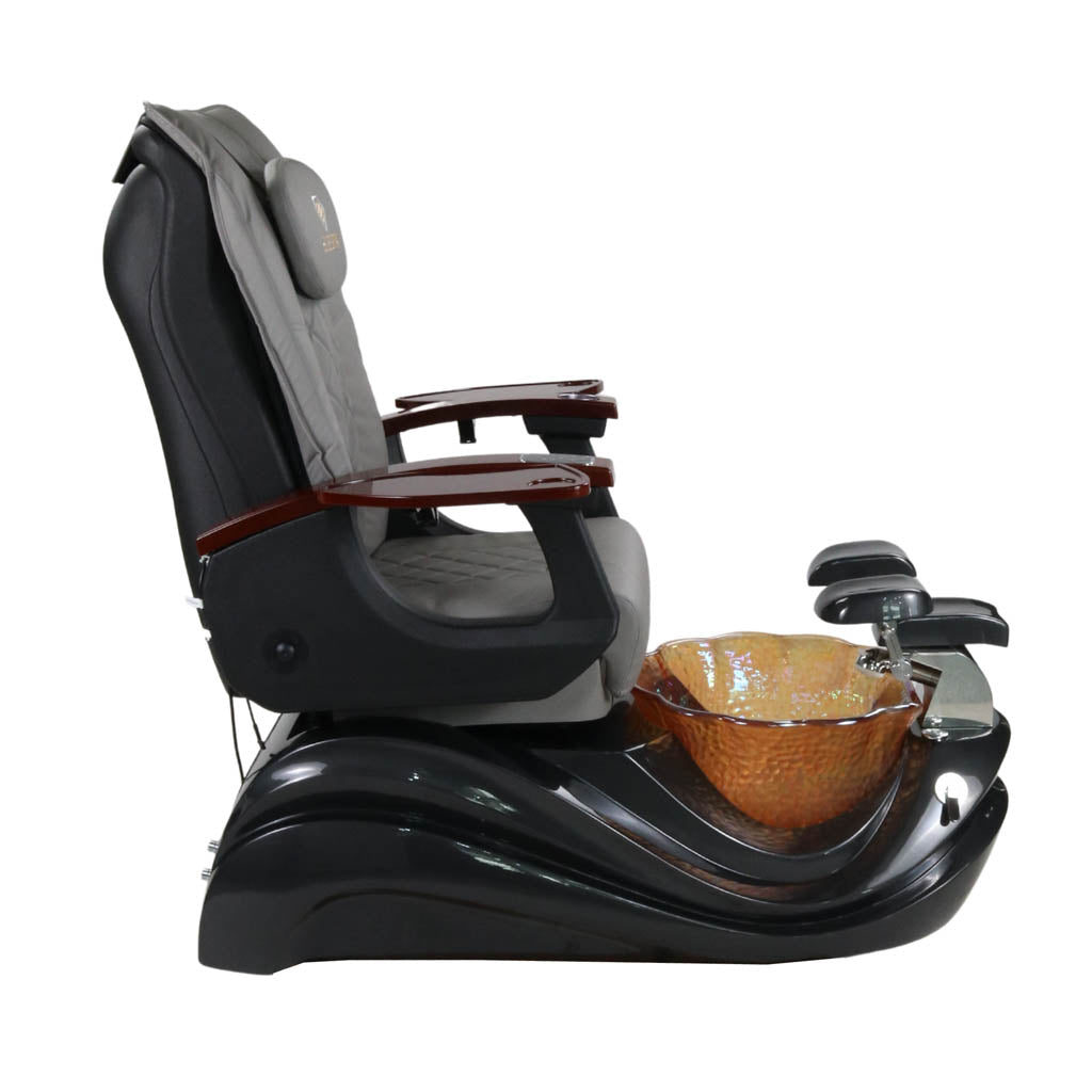 Pedicure Spa Chair - Phoenix (Wood | Grey | Black)