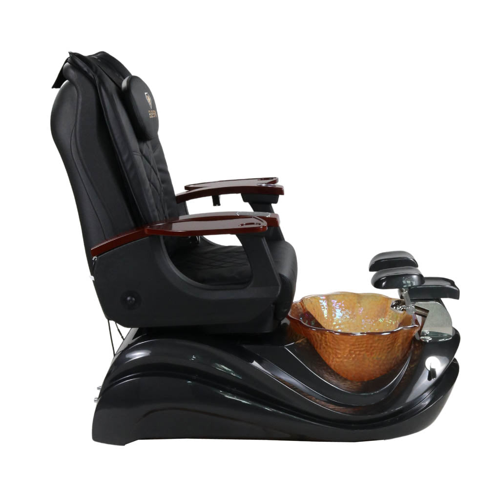 Pedicure Spa Chair - Phoenix (Wood | Black | Black)