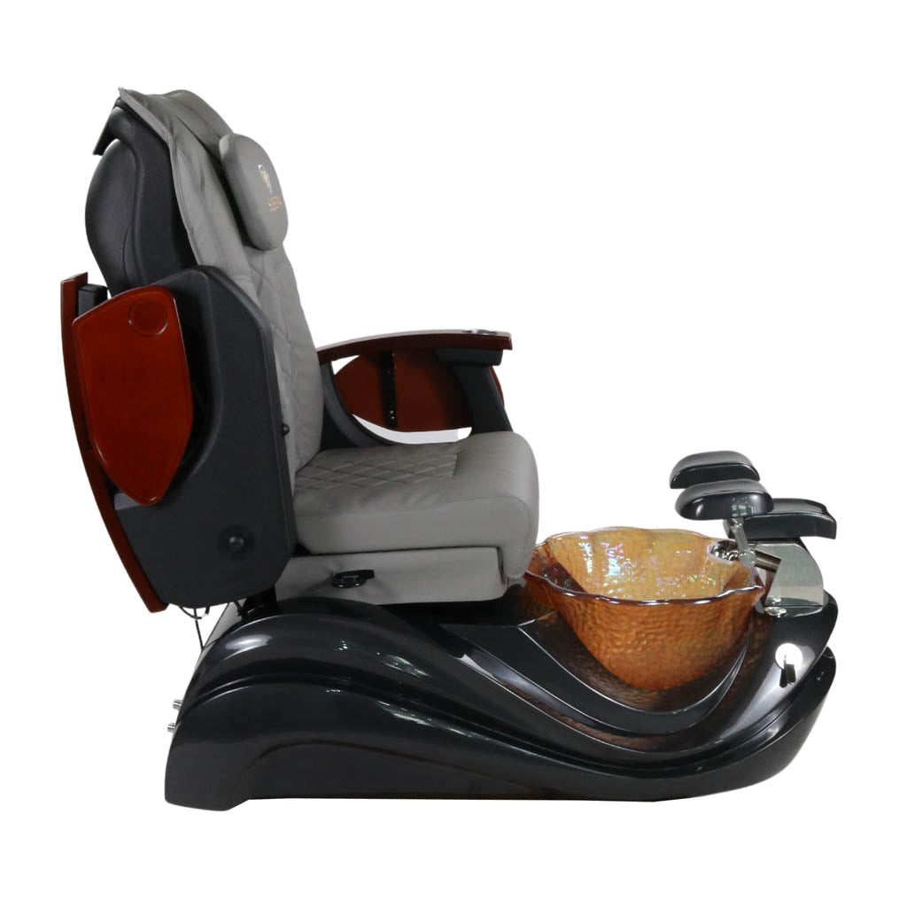 Pedicure Spa Chair - Phoenix (Wood | Grey | Black)
