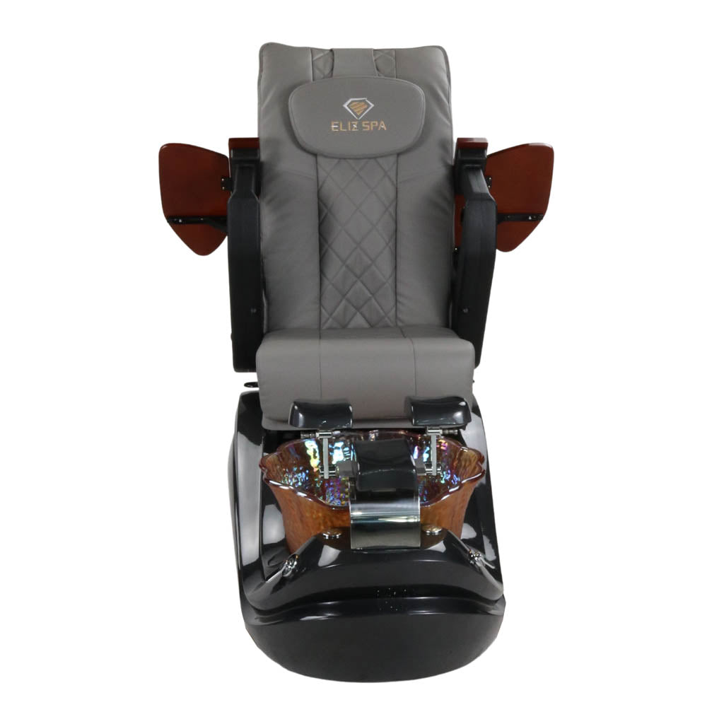 Pedicure Spa Chair - Phoenix (Wood | Grey | Black)