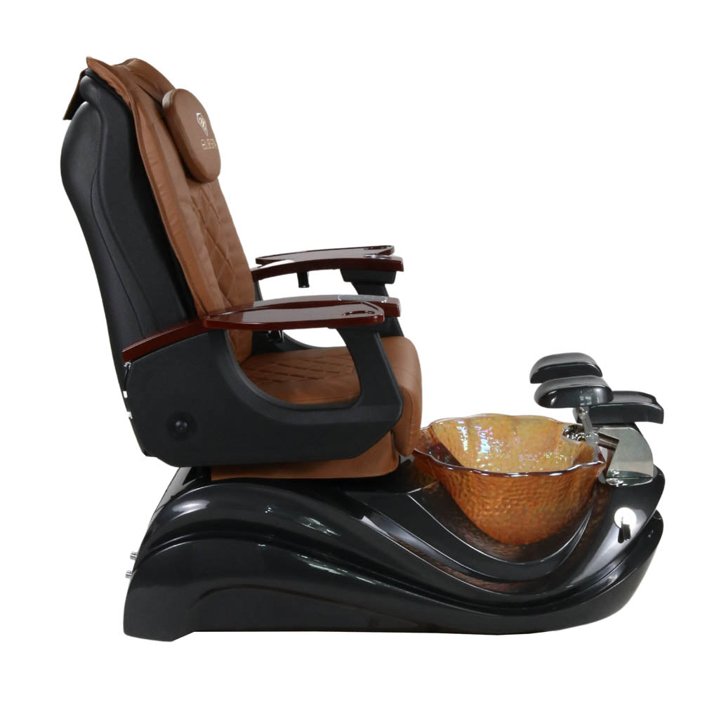 Pedicure Spa Chair - Phoenix (Wood | Cappuccino | Black)