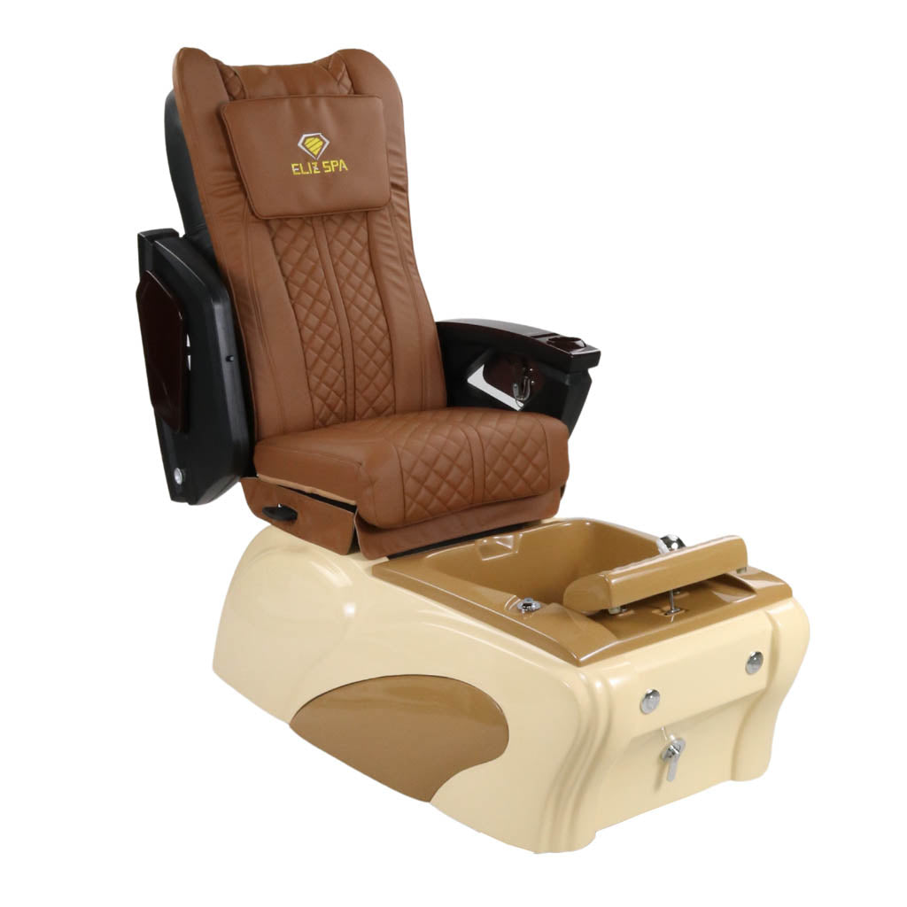 Pedicure Spa Chair - Expresso (Wood | Cappuccino | Cream)