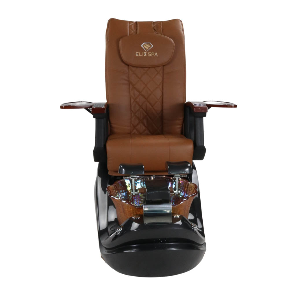 Pedicure Spa Chair - Phoenix (Wood | Cappuccino | Black)