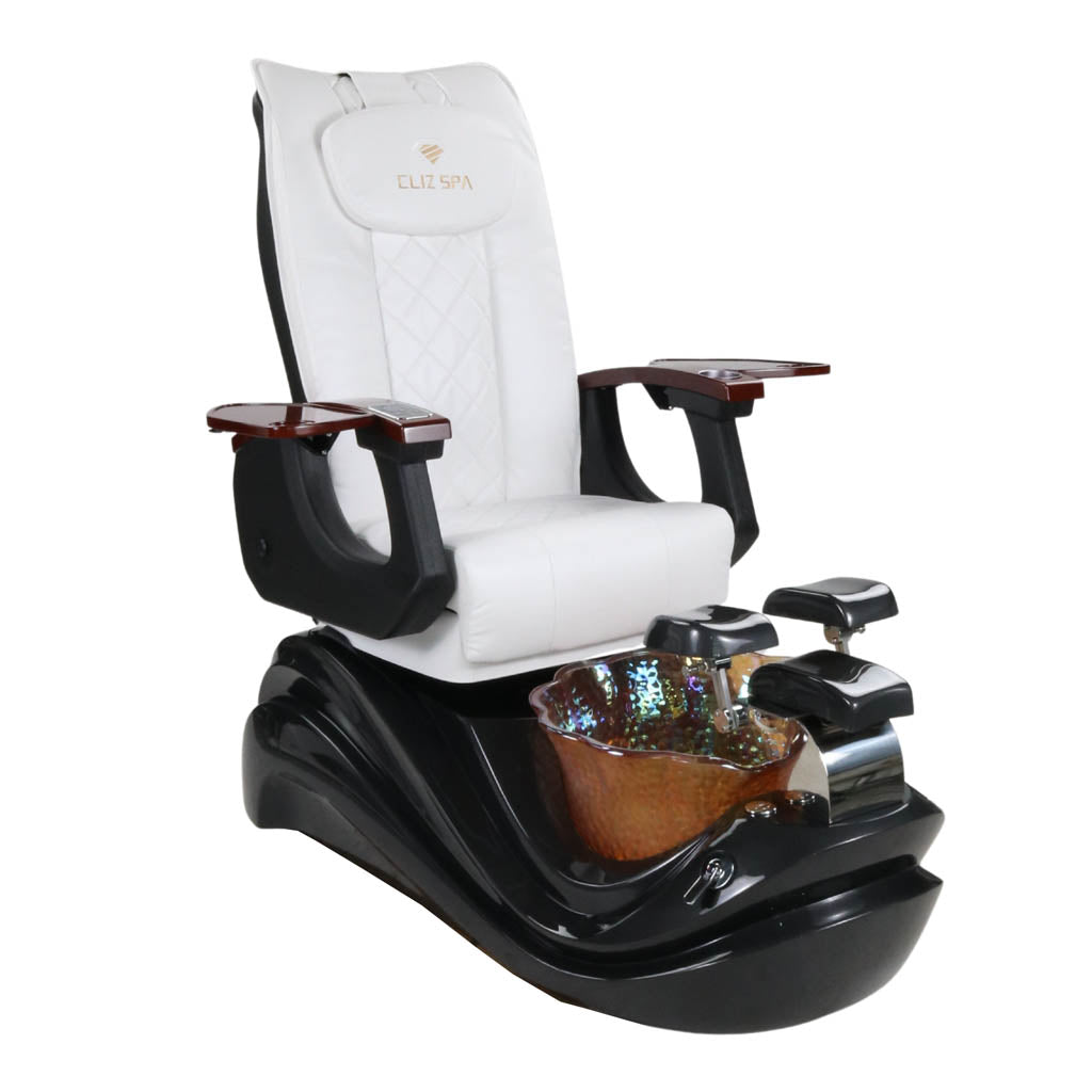 Pedicure Spa Chair - Phoenix (Wood | White | Black)