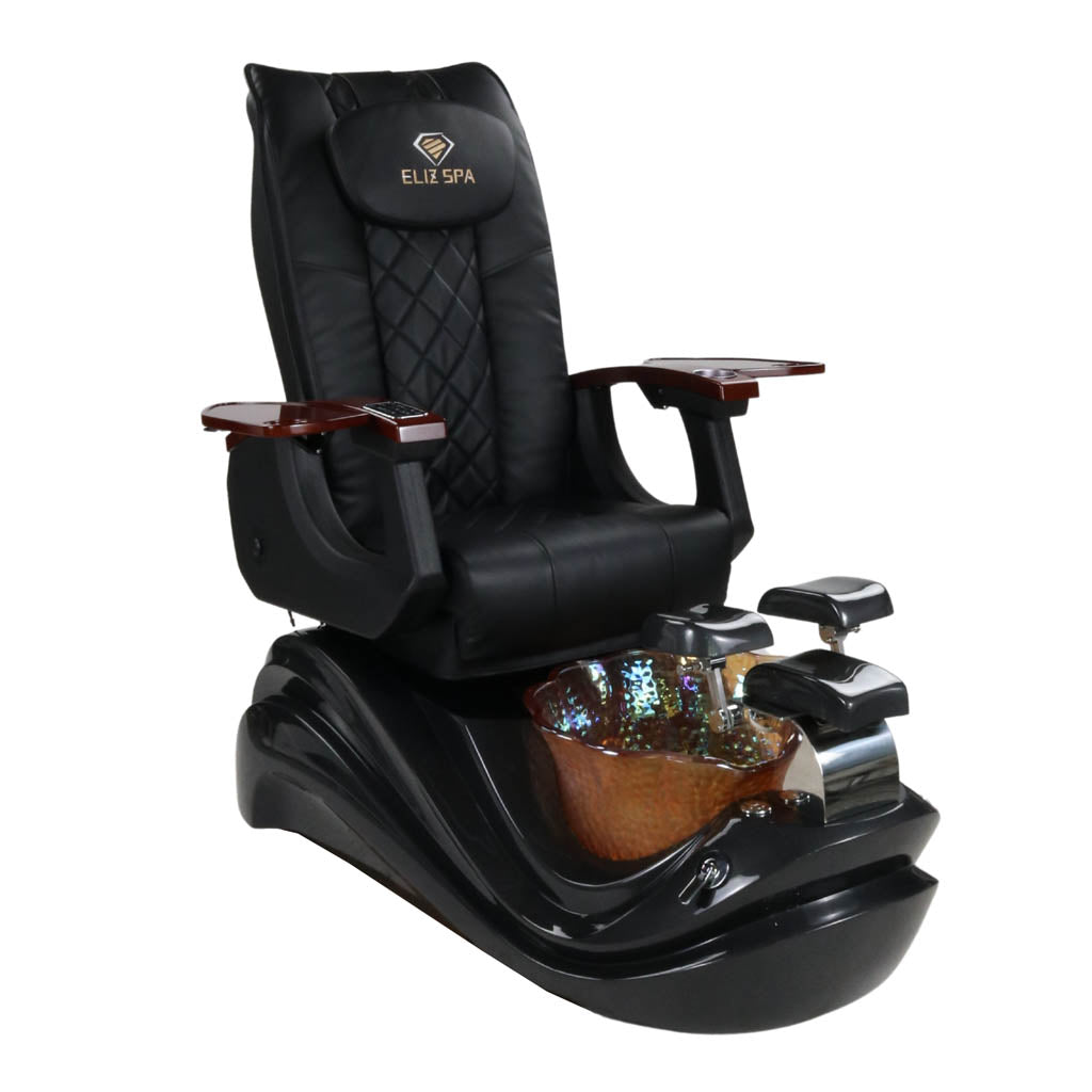 Pedicure Spa Chair - Phoenix (Wood | Black | Black)