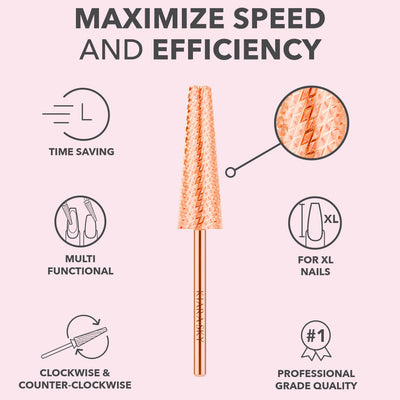 Drill Bit - XL 5 in 1 Coarse Rose Gold