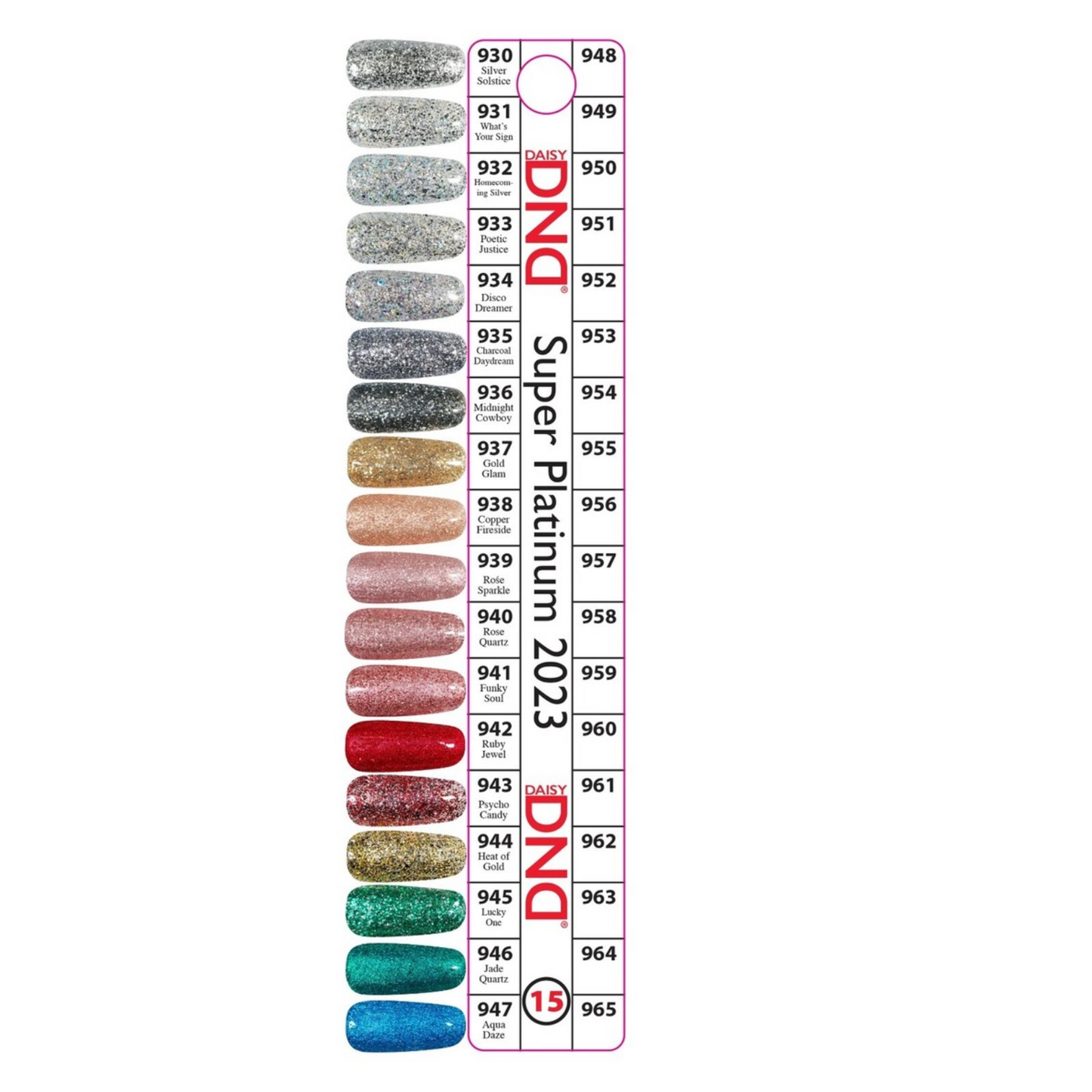 DND Duo Colour Chart Swatches - 15