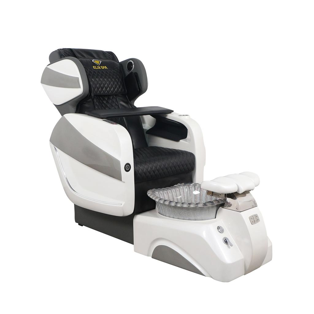 Pedicure Spa Chair - Titus (White | Black | White)