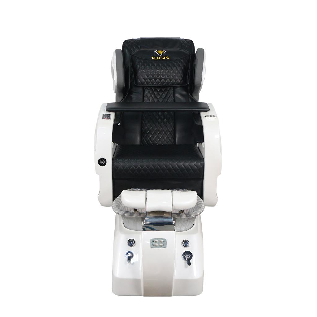 Pedicure Spa Chair - Titus (White | Black | White)