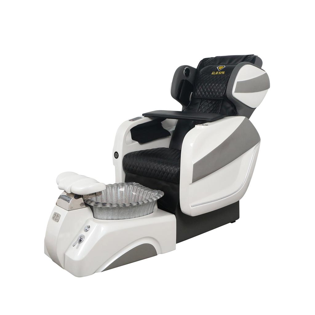 Pedicure Spa Chair - Titus (White | Black | White)