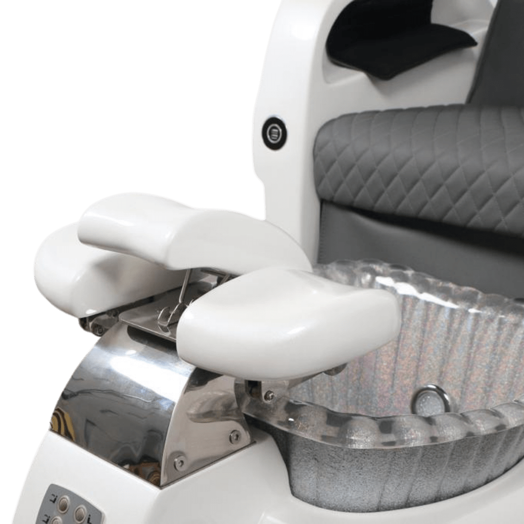 Pedicure Spa Chair - Titus (White | Grey | White)