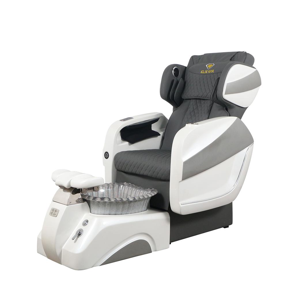 Pedicure Spa Chair - Titus (White | Grey | White)