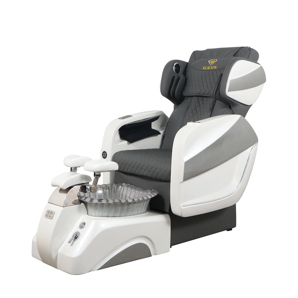 Pedicure Spa Chair - Titus (White | Grey | White)
