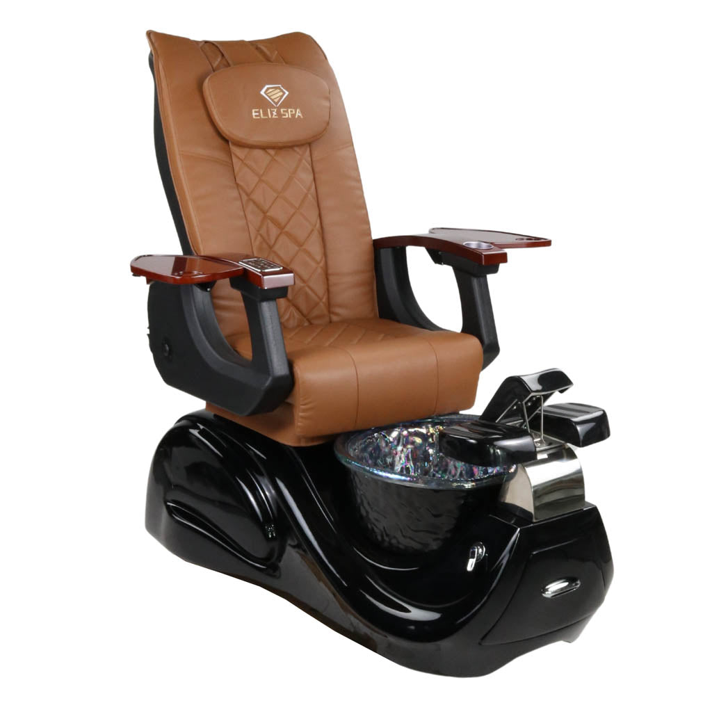 Pedicure Spa Chair - Oracle (Wood | Cappuccino | Black)