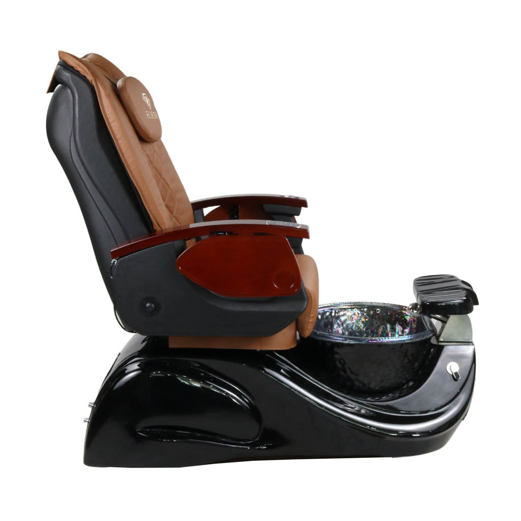 Pedicure Spa Chair - Oracle (Wood | Cappuccino | Black)