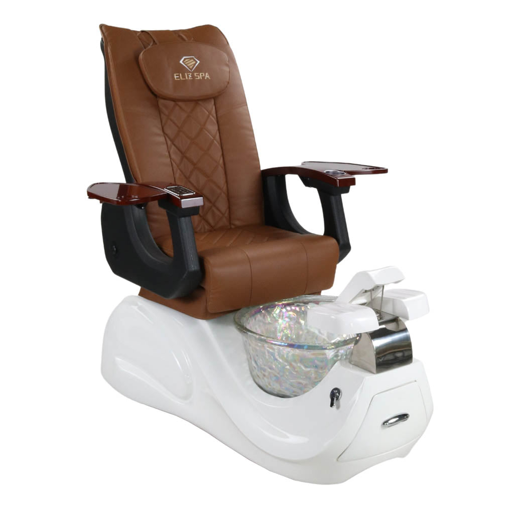 Pedicure Spa Chair - Oracle (Wood | Cappuccino | White)