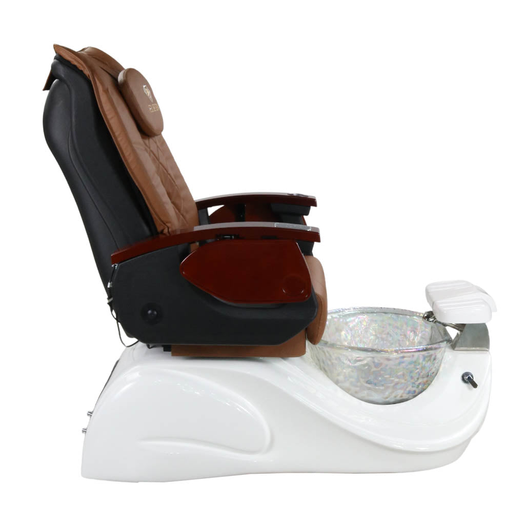 Pedicure Spa Chair - Oracle (Wood | Cappuccino | White)