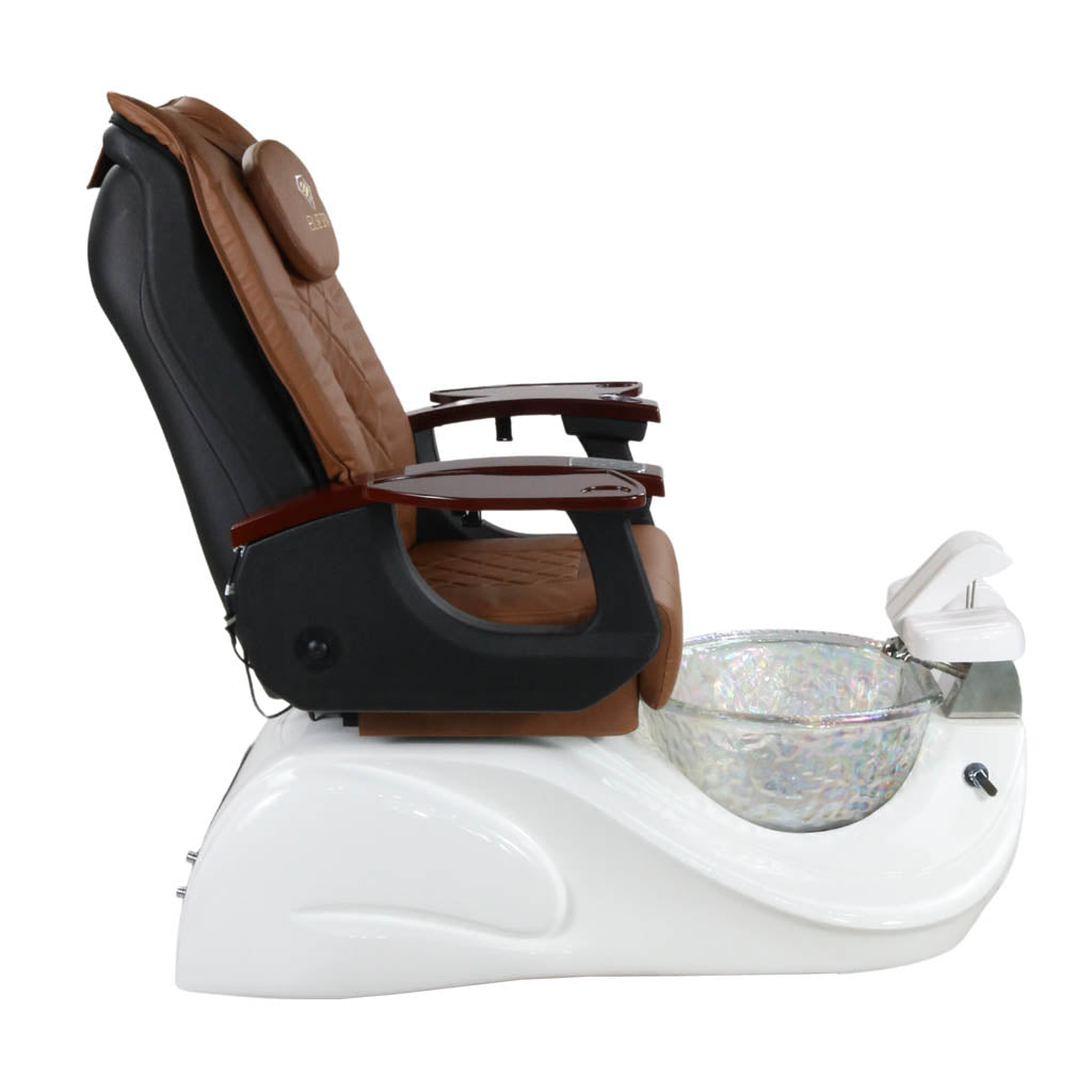Pedicure Spa Chair - Oracle (Wood | Cappuccino | White)