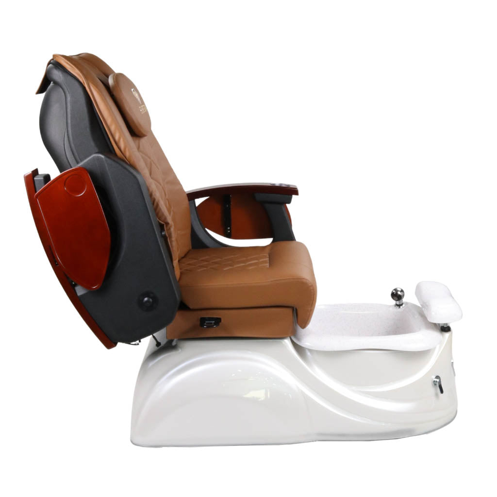 Pedicure Spa Chair - Pearl (Wood | Cappuccino | White)