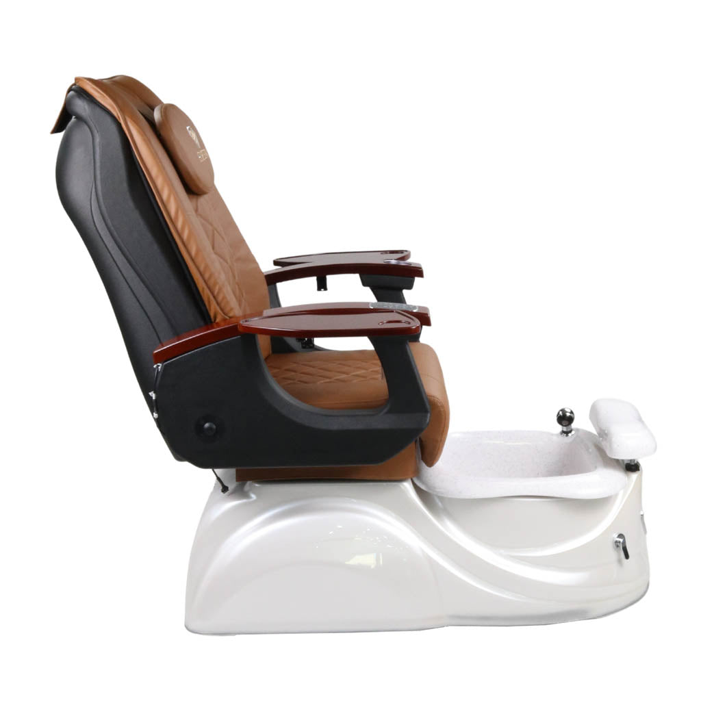 Pedicure Spa Chair - Pearl (Wood | Cappuccino | White)