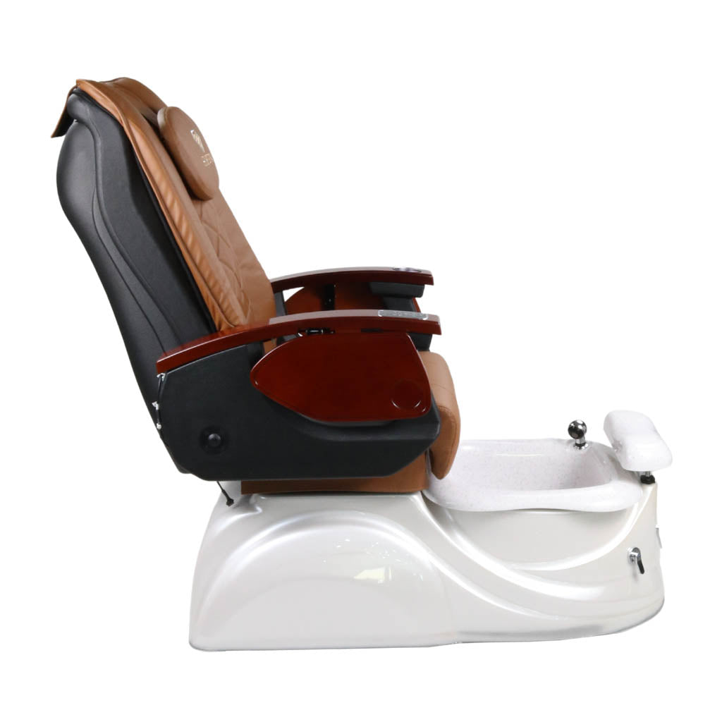 Pedicure Spa Chair - Pearl (Wood | Cappuccino | White)