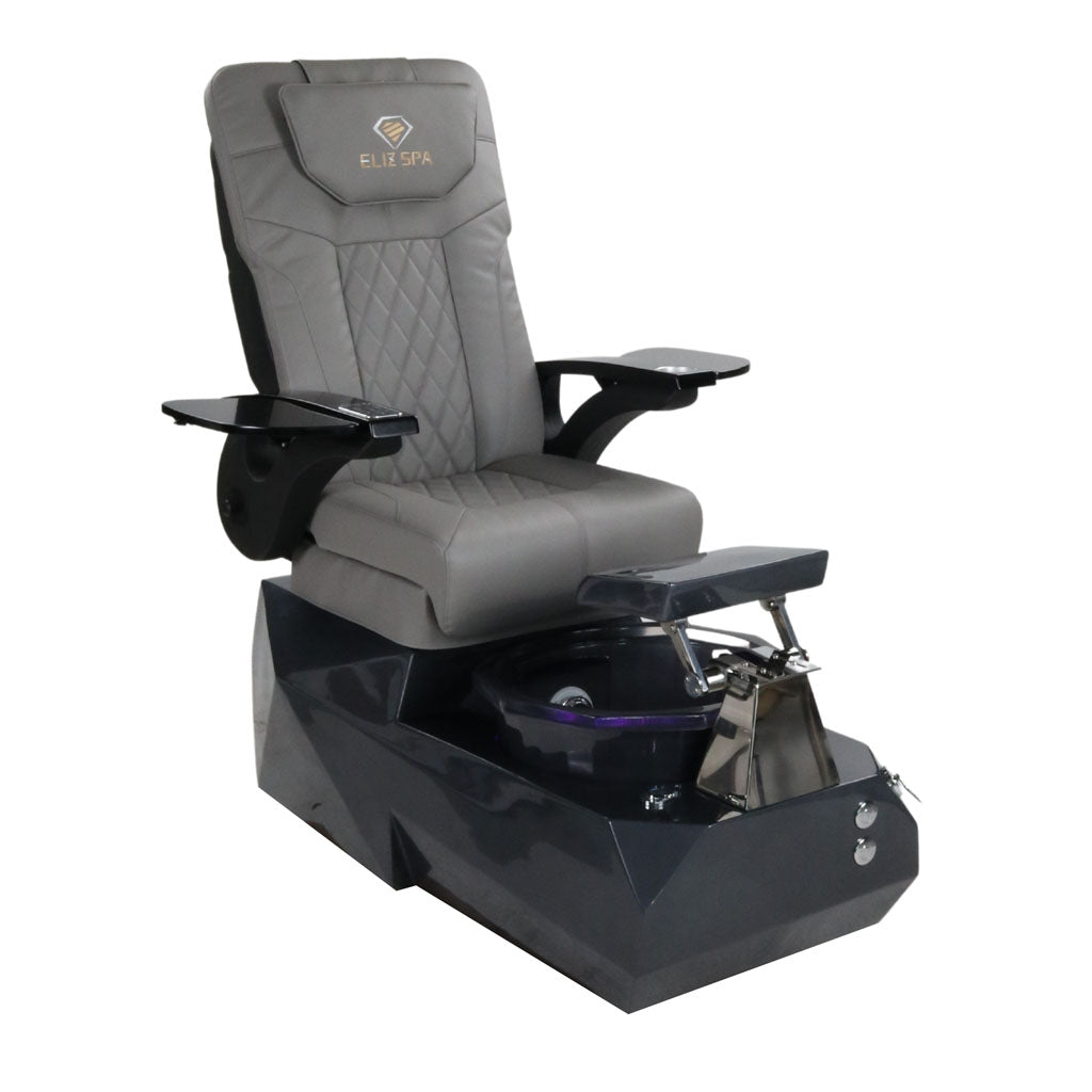 Pedicure Spa Chair - Eclipse (Black | Grey | Black)