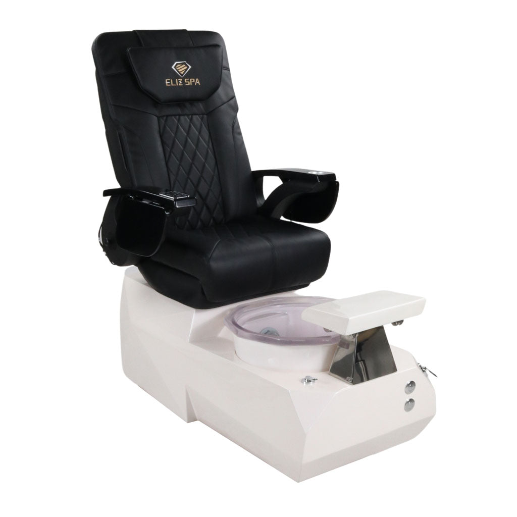 Pedicure Spa Chair - Eclipse (Black | Black | White)