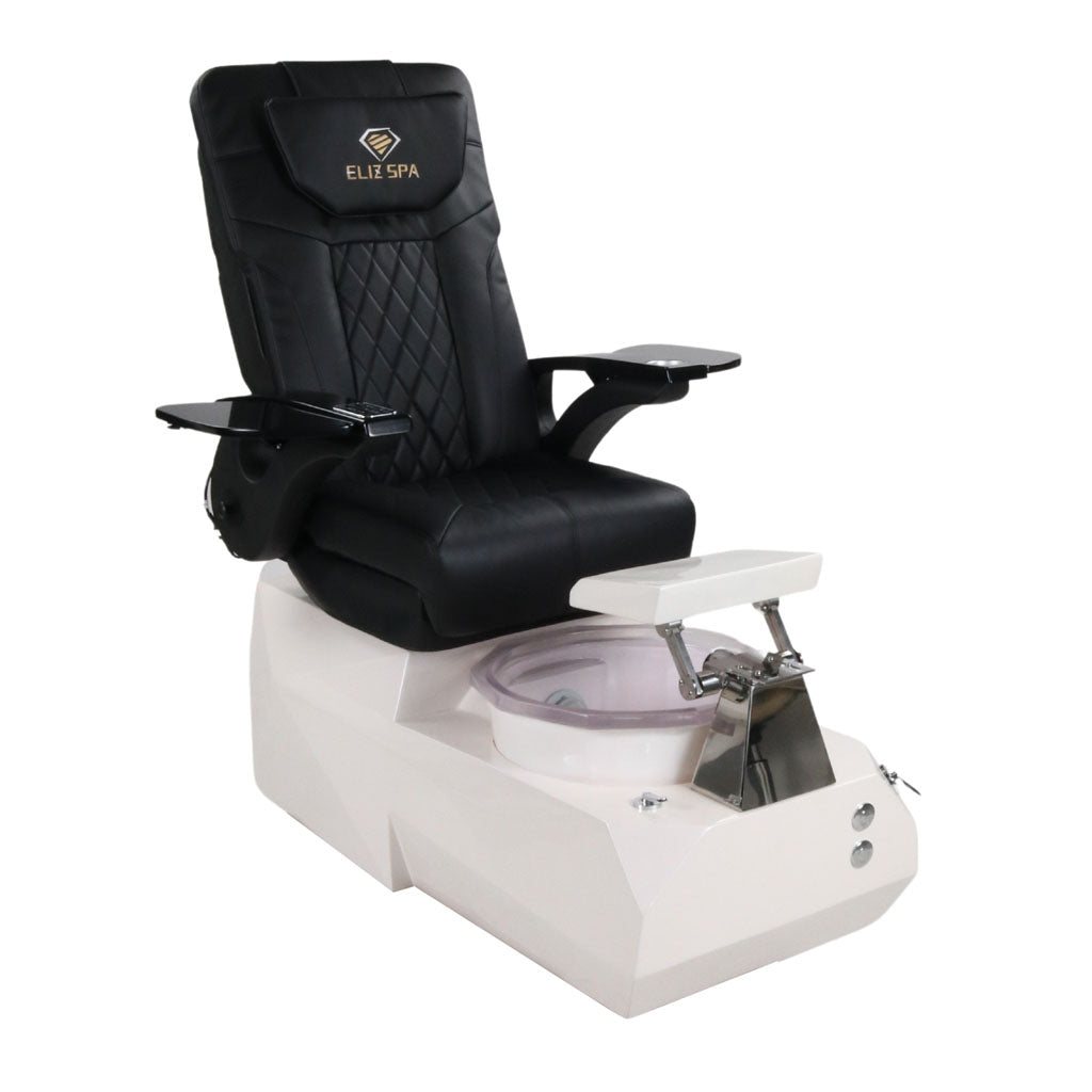 Pedicure Spa Chair - Eclipse (Black | Black | White)