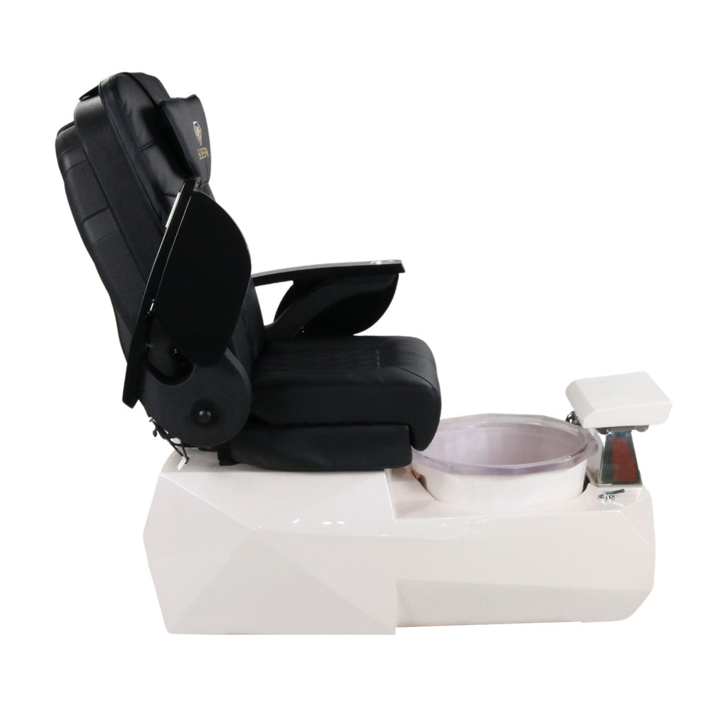 Pedicure Spa Chair - Eclipse (Black | Black | White)