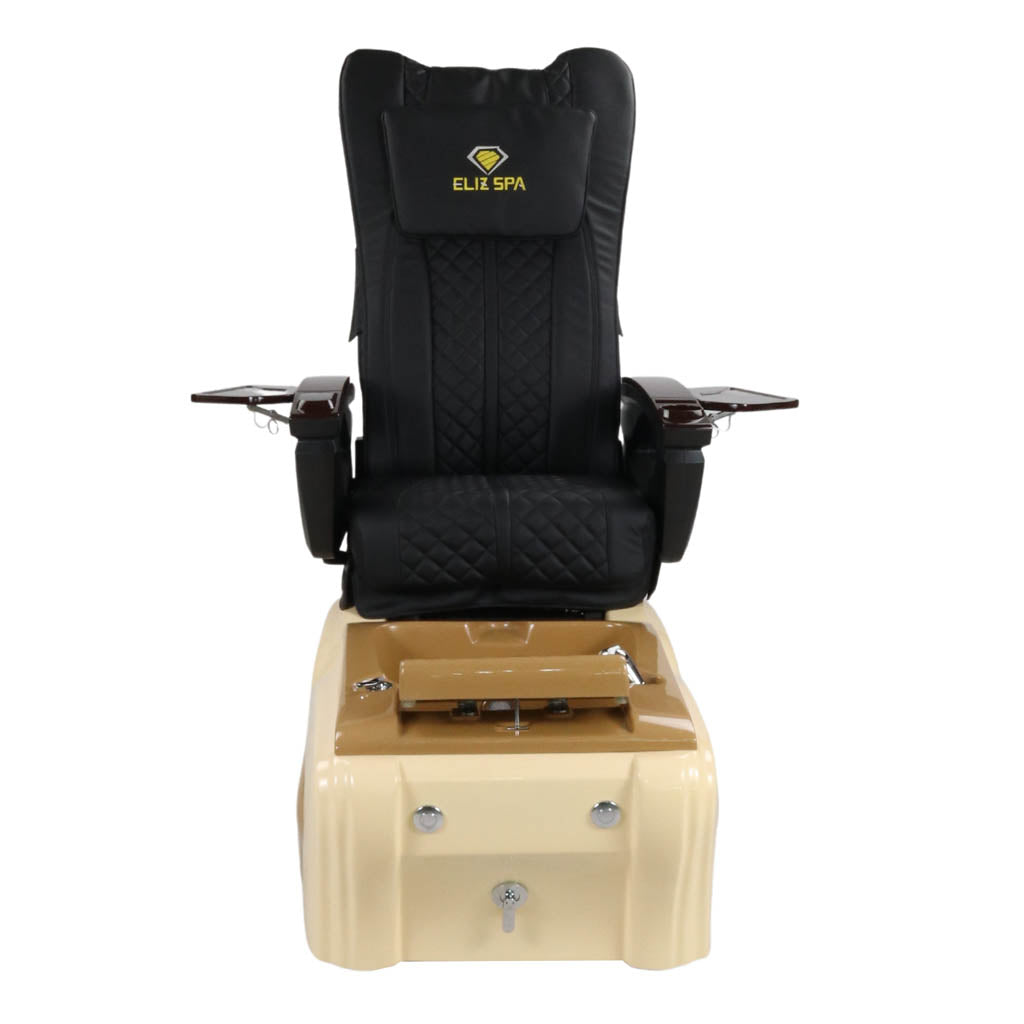 Pedicure Spa Chair - Expresso (Wood | Black | Cream)