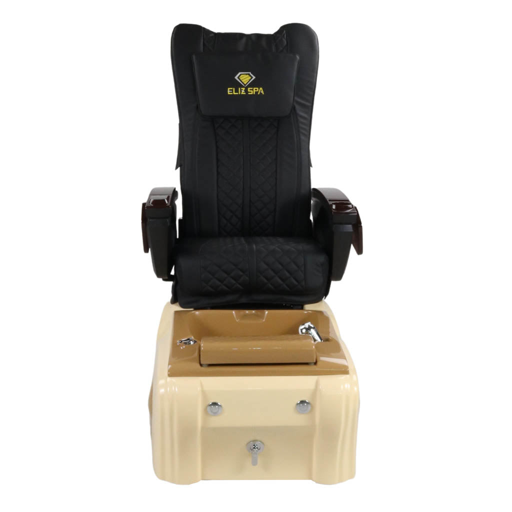 Pedicure Spa Chair - Expresso (Wood | Black | Cream)