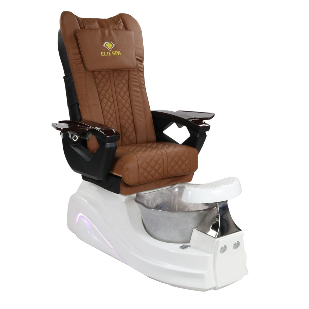 Pedicure Spa Chair - Frost (Wood | Cappuccino | White)