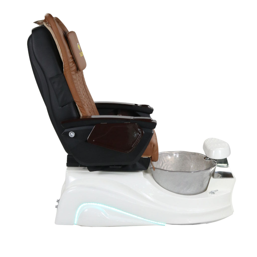 Pedicure Spa Chair - Frost (Wood | Cappuccino | White)