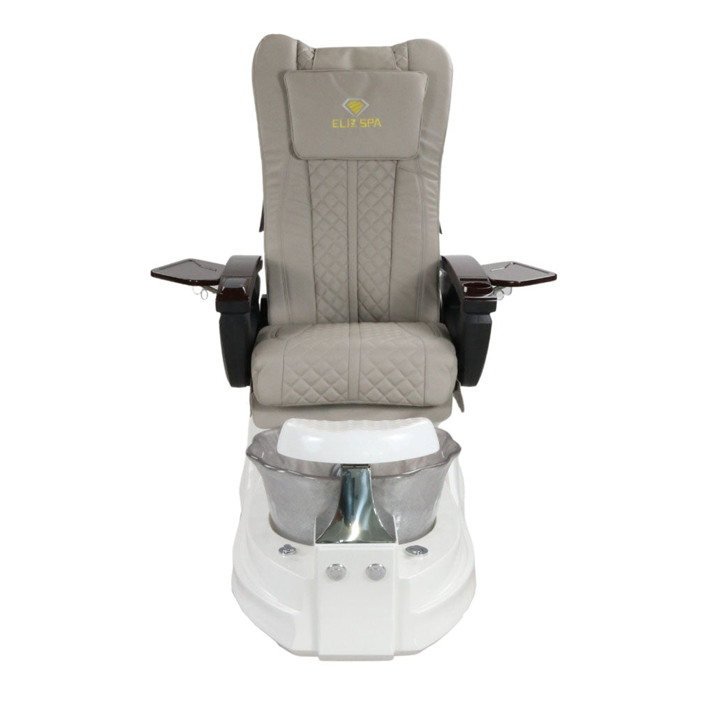 Pedicure Spa Chair - Frost (Wood | Light Grey | White)