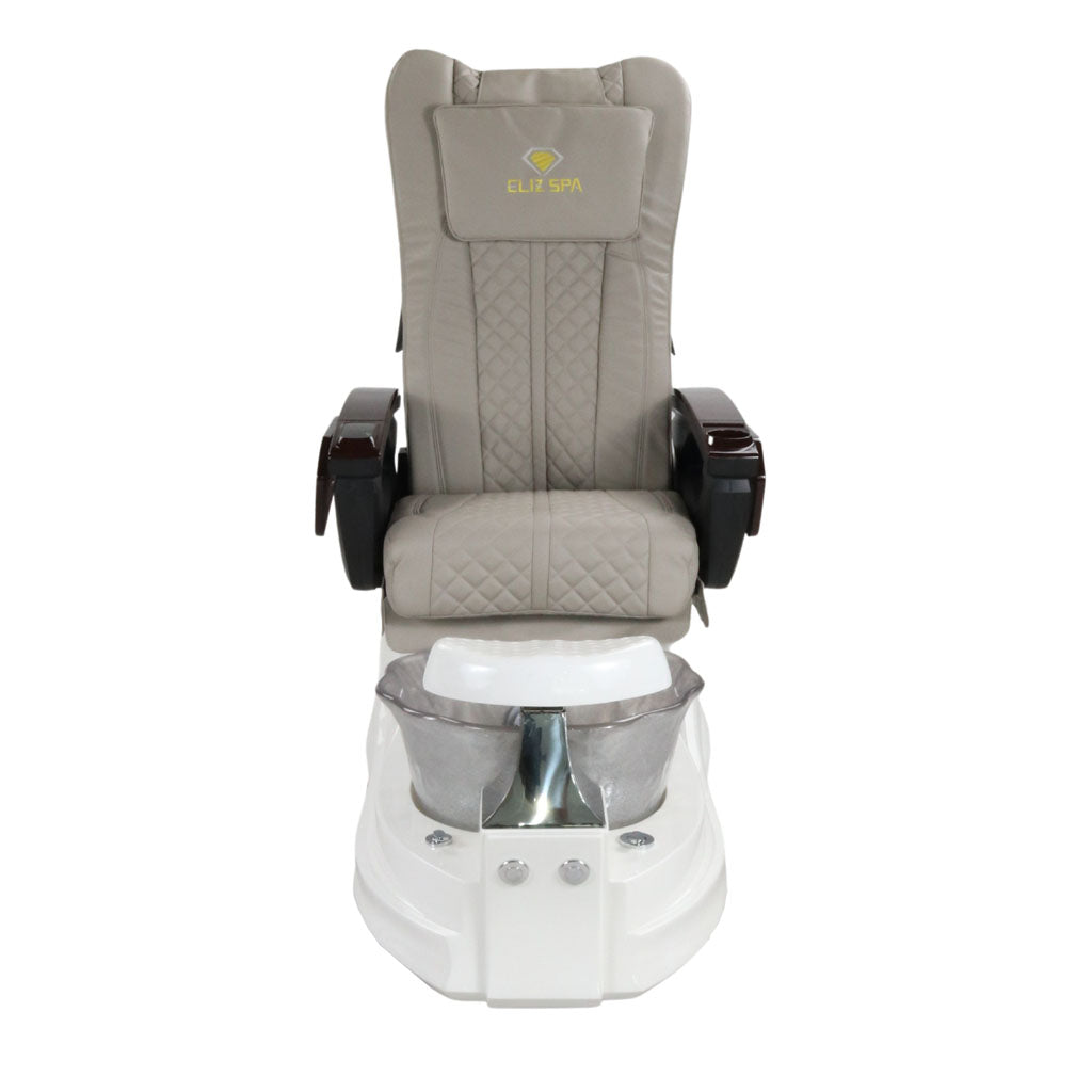Pedicure Spa Chair - Frost (Wood | Light Grey | White)