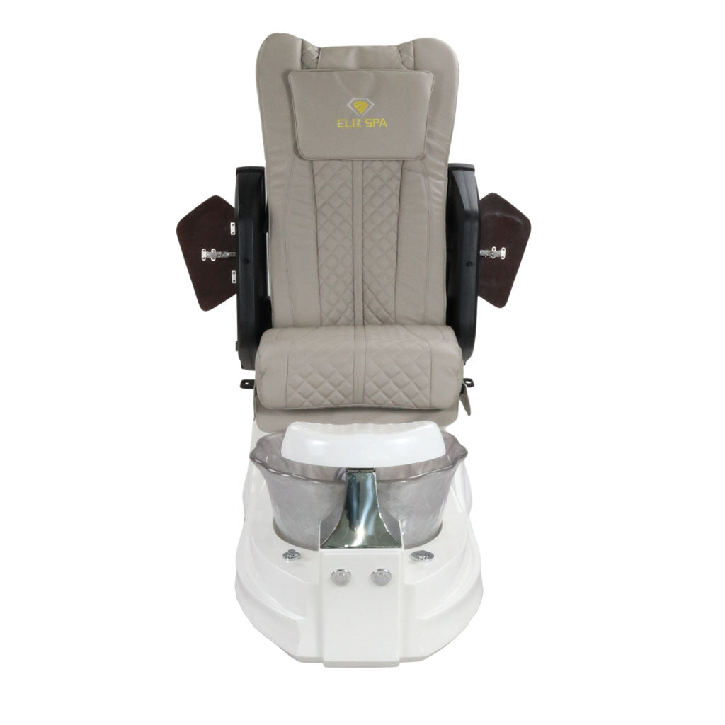 Pedicure Spa Chair - Frost (Wood | Light Grey | White)
