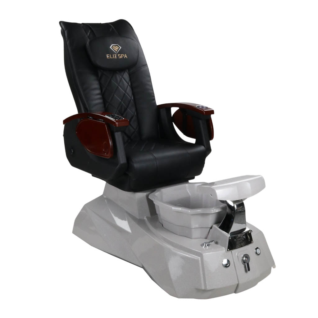 Pedicure Spa Chair - Luna (Wood | Black | Grey )