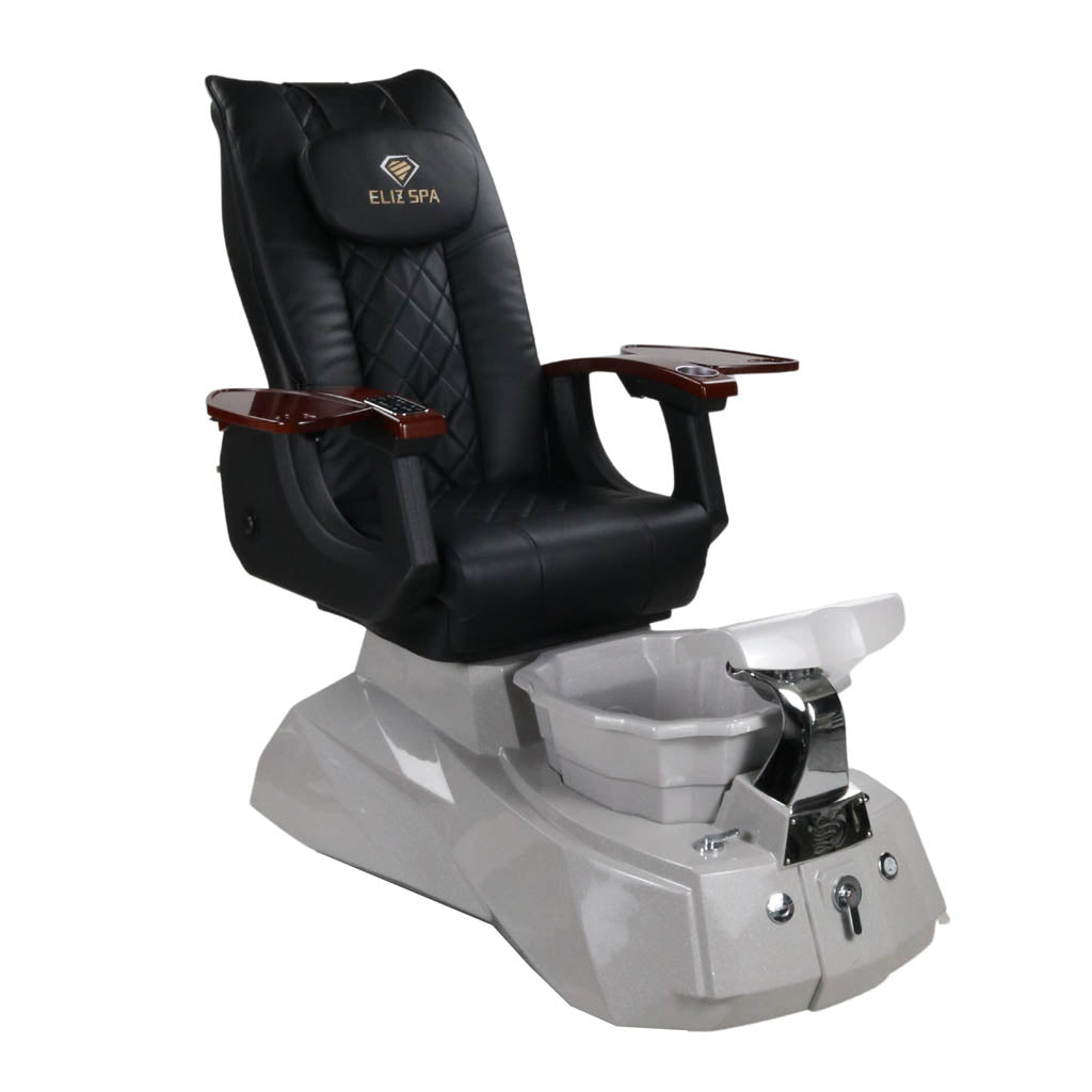 Pedicure Spa Chair - Luna (Wood | Black | Grey )