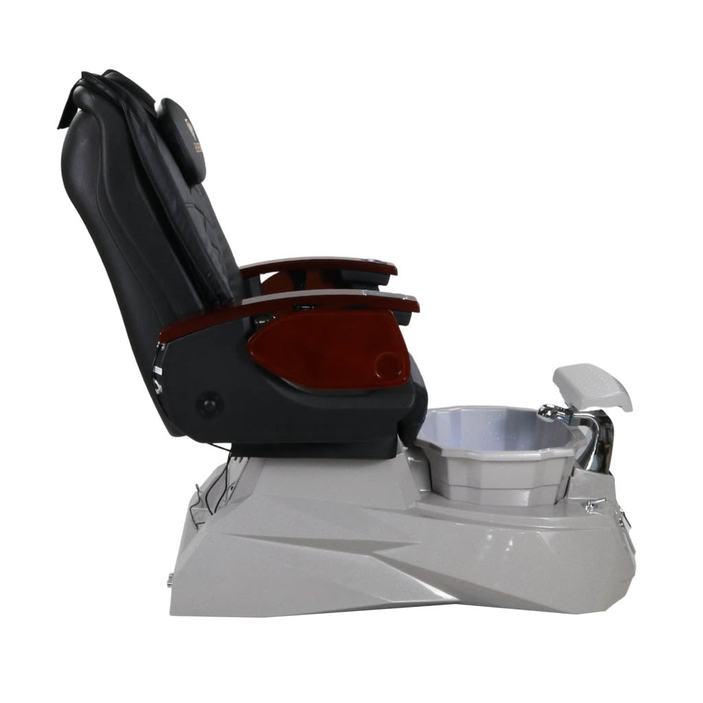 Pedicure Spa Chair - Luna (Wood | Black | Grey )