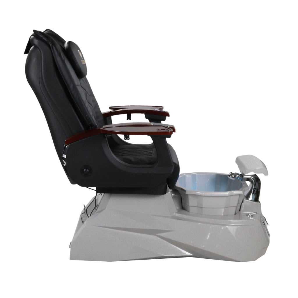 Pedicure Spa Chair - Luna (Wood | Black | Grey )