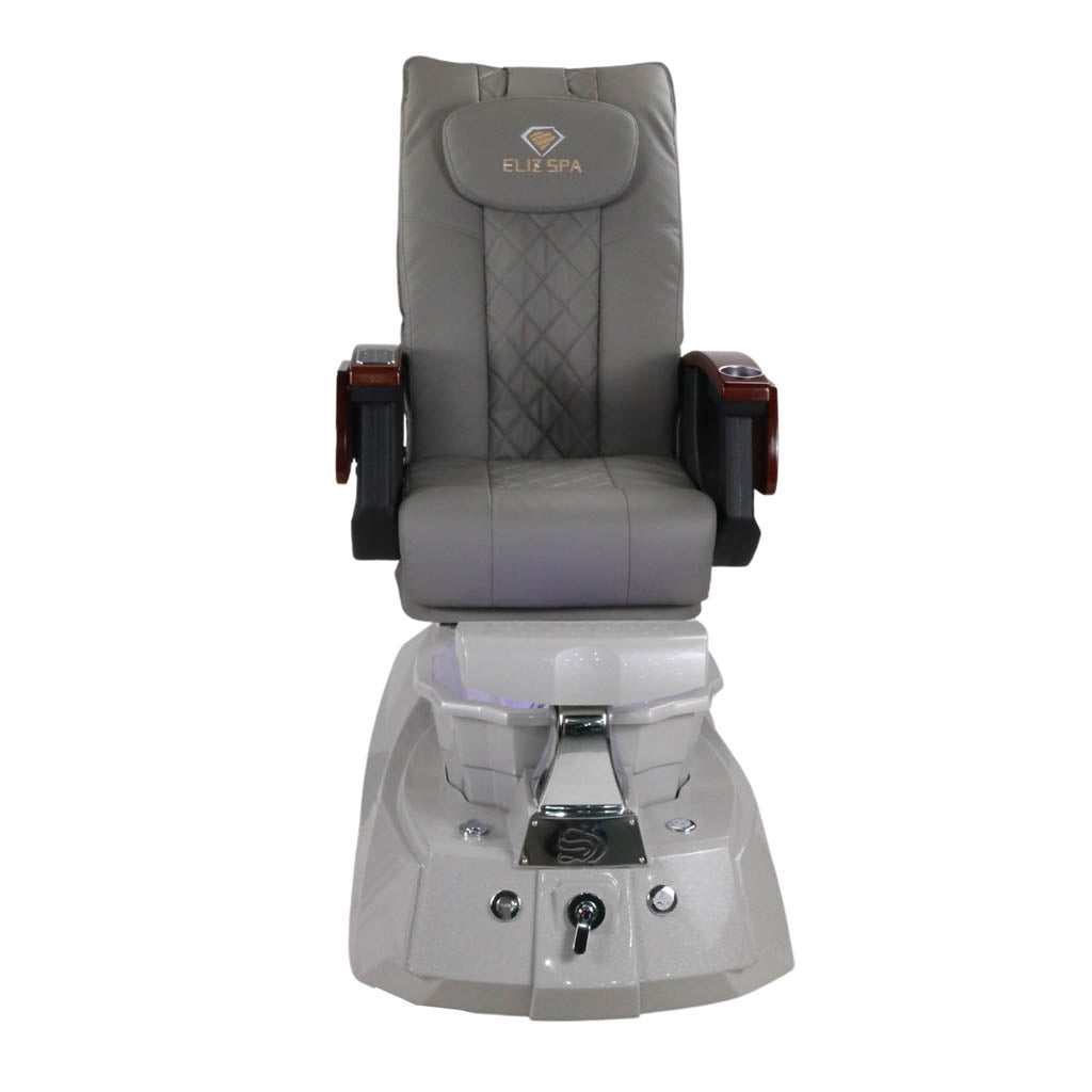 Pedicure Spa Chair - Luna (Wood | Grey | Grey )