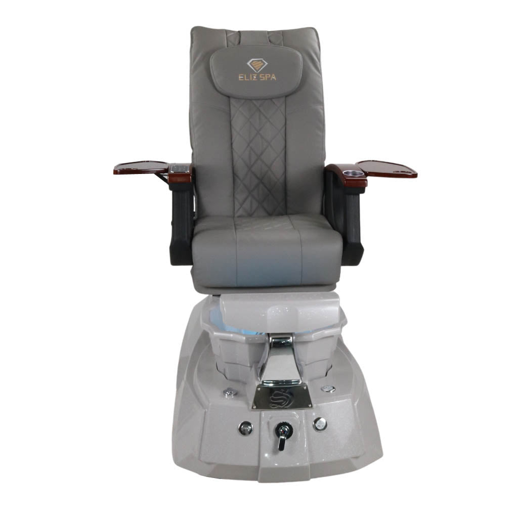 Pedicure Spa Chair - Luna (Wood | Grey | Grey )