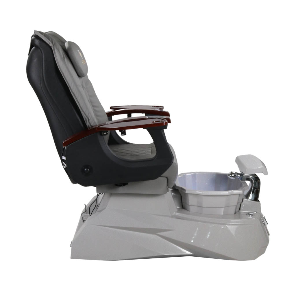 Pedicure Spa Chair - Luna (Wood | Grey | Grey )