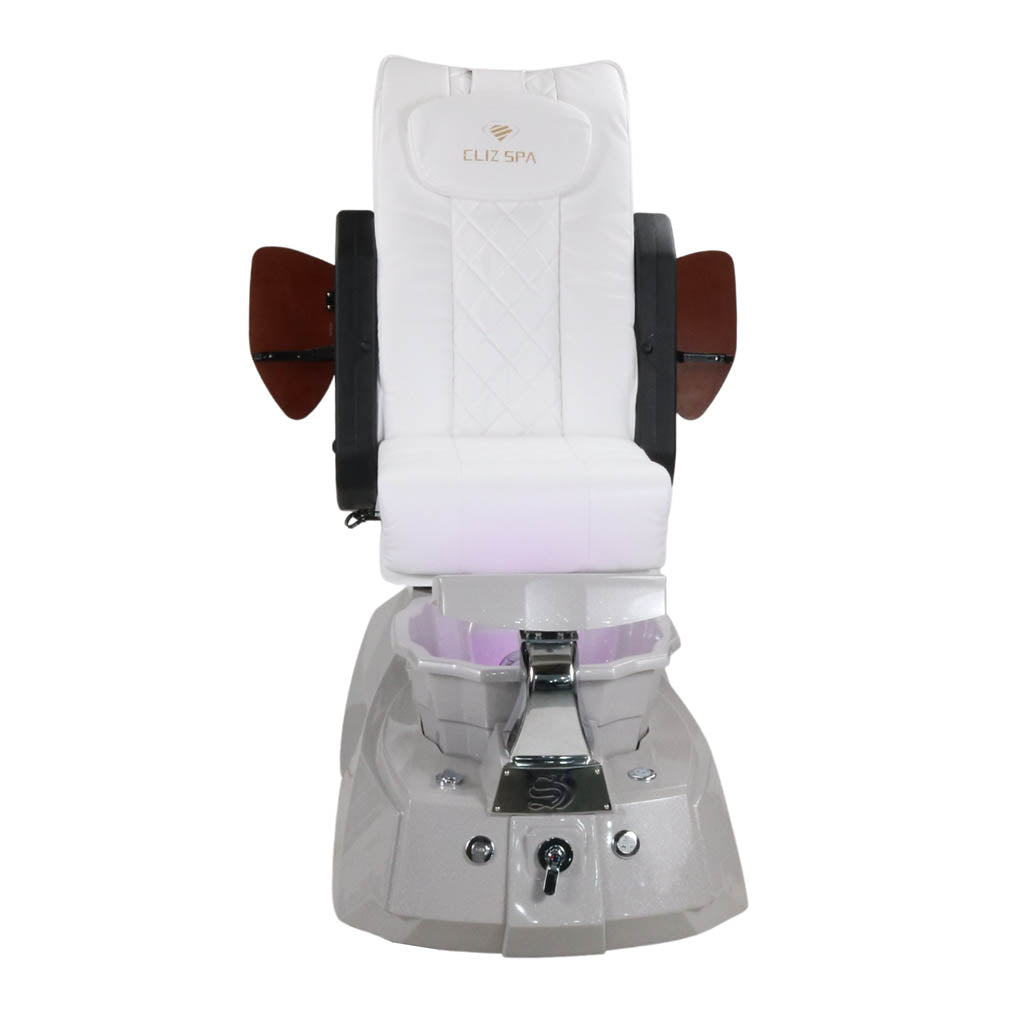 Pedicure Spa Chair - Luna (Wood | White | Grey )