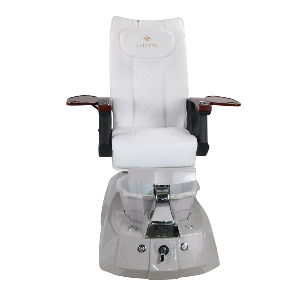 Pedicure Spa Chair - Luna (Wood | White | Grey )