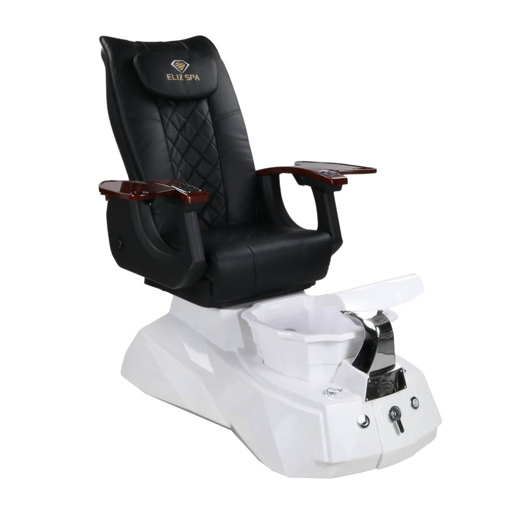 Pedicure Spa Chair - Luna (Wood | Black | White)