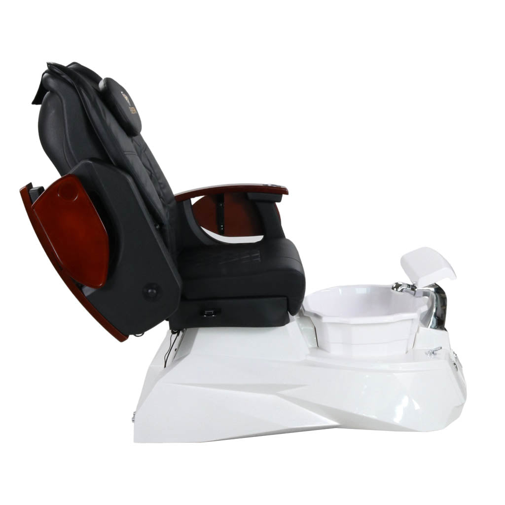 Pedicure Spa Chair - Luna (Wood | Black | White)