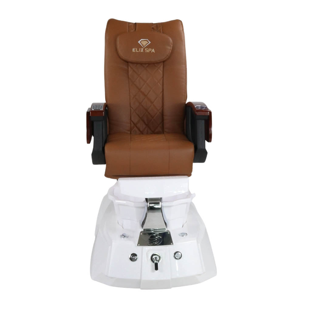 Pedicure Spa Chair - Luna (Wood | Cappuccino | White)